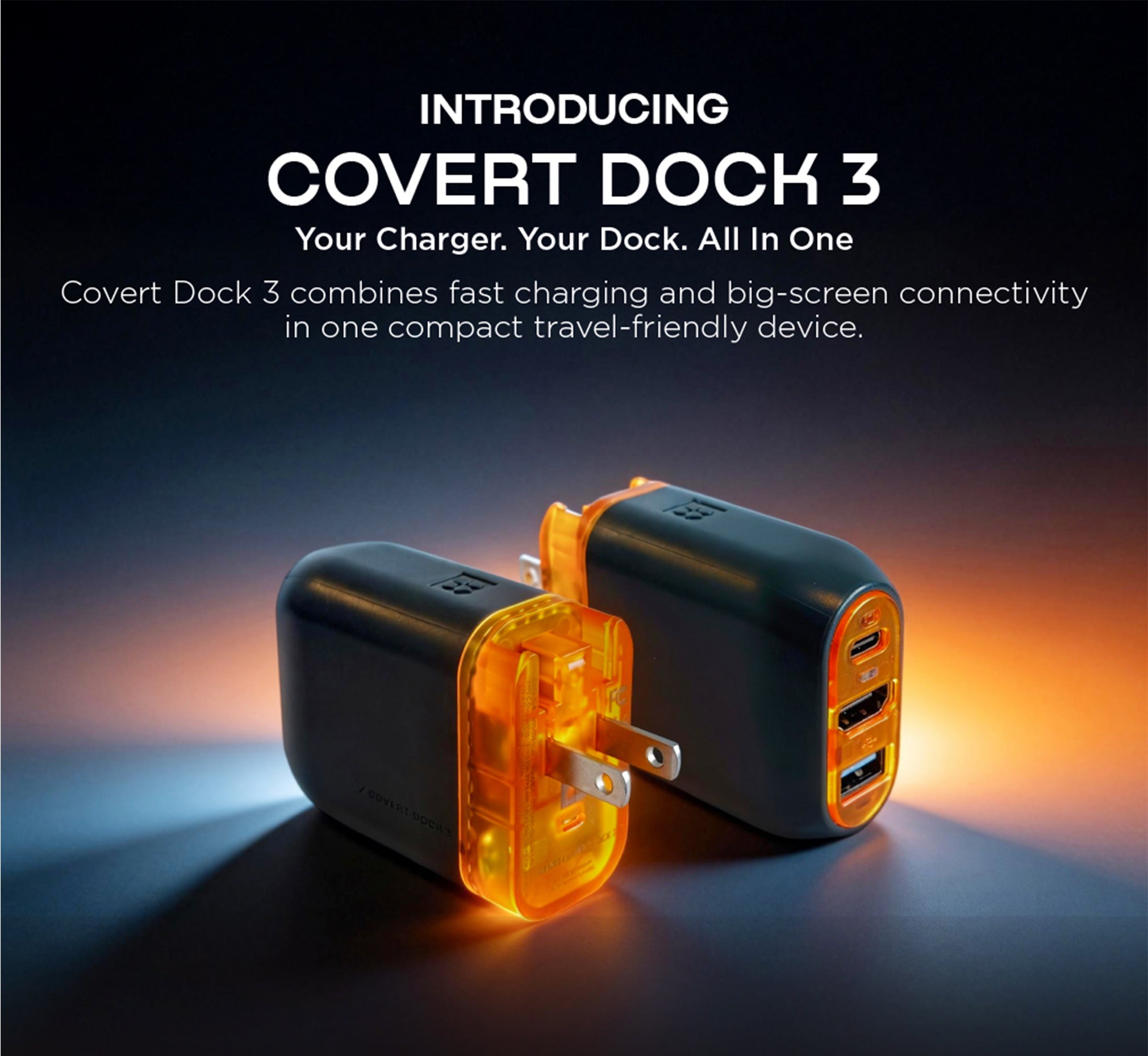 Covert Dock 3 — Portable 65W Nintendo Switch 2 Dock | Genki